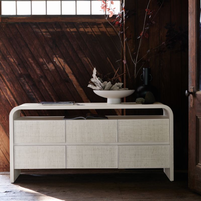 Rica Grasscloth 6-Drawer Dresser by Leanne Ford - image 2 of 8