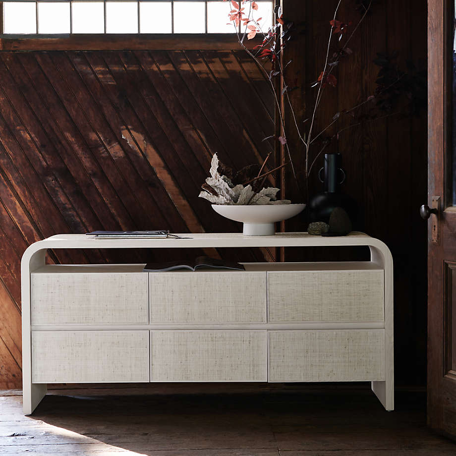 Crate and barrel 6 drawer shop dresser