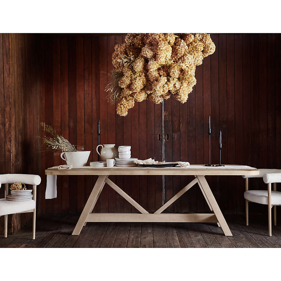 Crate and barrel online rustic dining table