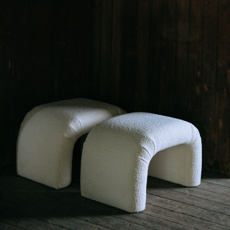 Martini Small Upholstered Ottoman by Leanne Ford - image 3 of 13