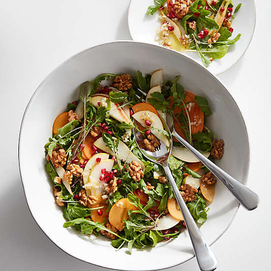 Marin White Large Stoneware Serving Bowl