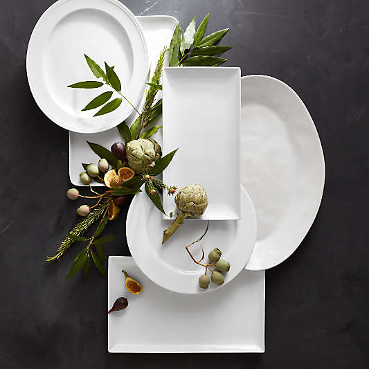 Aspen Rimmed Porcelain Platter