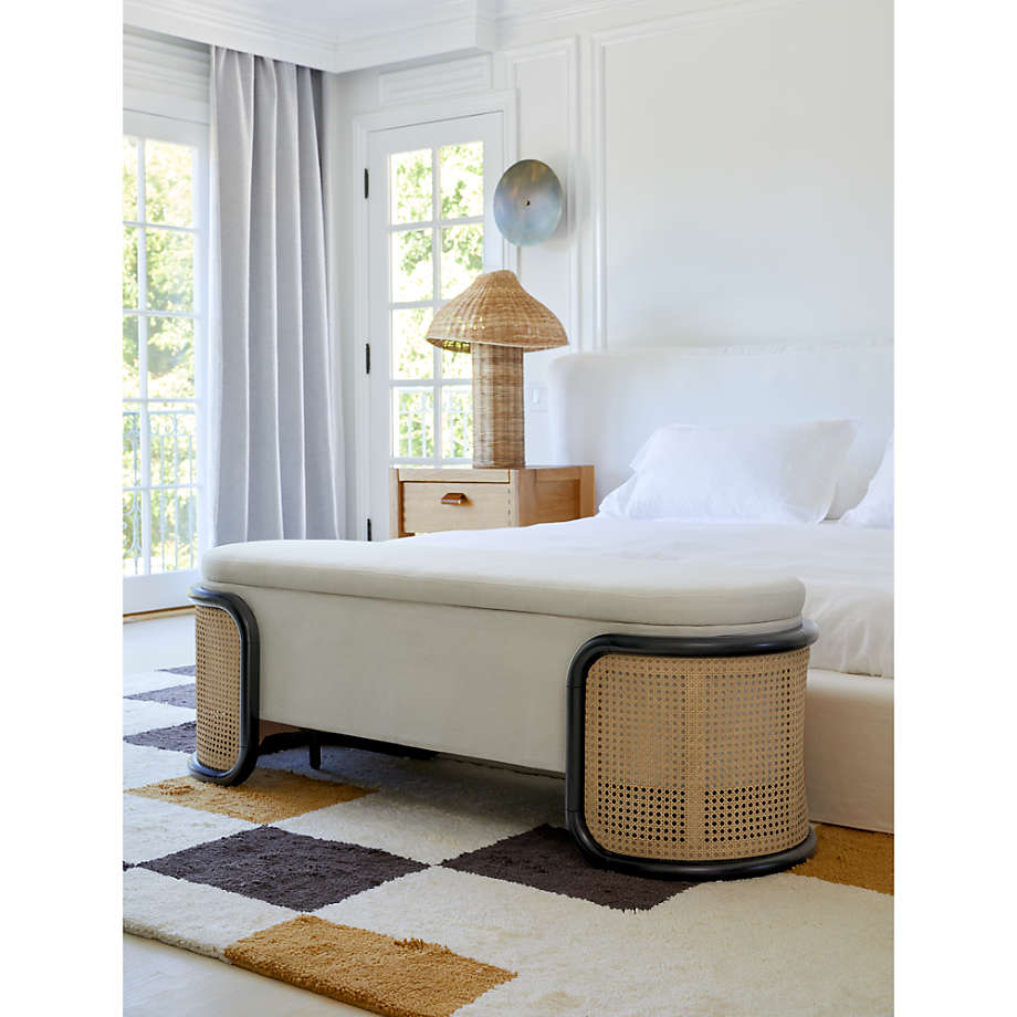 Cane storage outlet bench