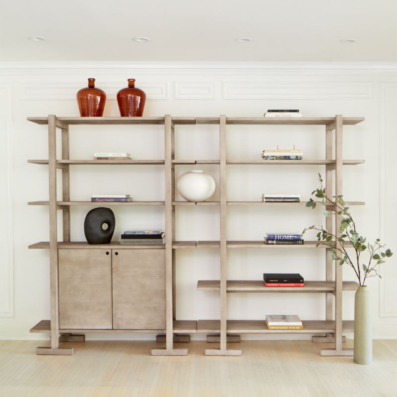 Haldeman Pine Wood Bookcase with Cabinet by Leanne Ford - image 8 of 10