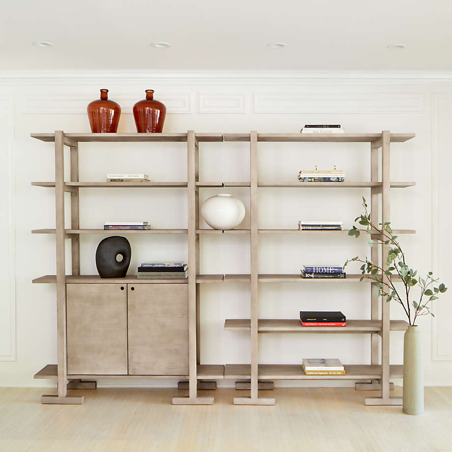 Haldeman Pine Wood Open Bookcase by Leanne Ford Reviews Crate