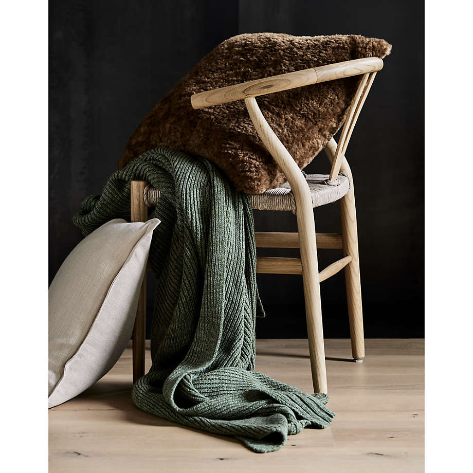 Sweater Knit 70x55 Verte Green Throw Blanket + Reviews
