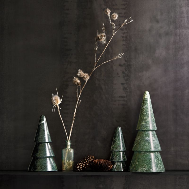 Small Green Marble Christmas Tree 7" - image 6 of 12