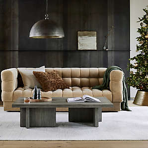 Velvet Sofa Crate Barrel