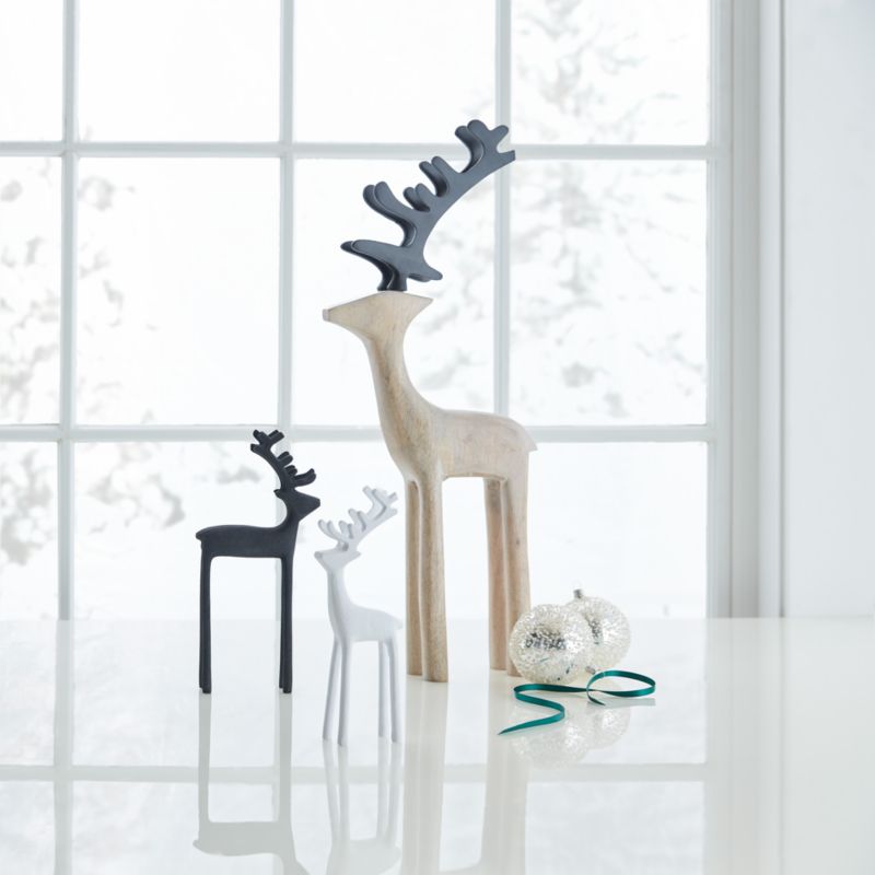 Zinc Holiday Reindeer Decoration 10.5" - image 4 of 12