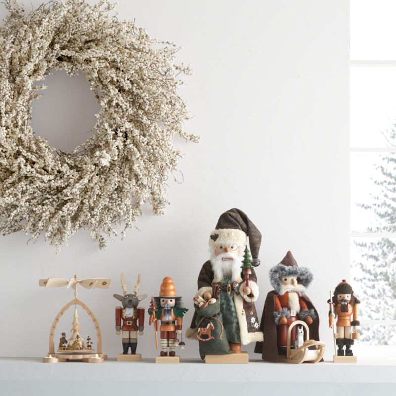 Large Faux White Mini Berry Holiday Wreath 32" - image 1 of 7