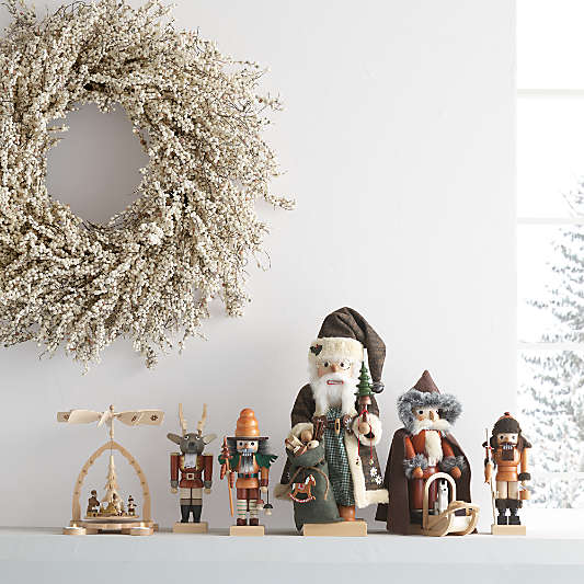Large Faux White Mini Berry Holiday Wreath 32"