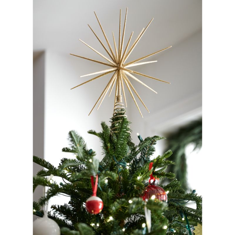 Glitter Gold 3D Star Christmas Tree Topper - image 2 of 3