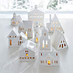 View White Ceramic Christmas Houses, Set of 5 - image 11 of 11