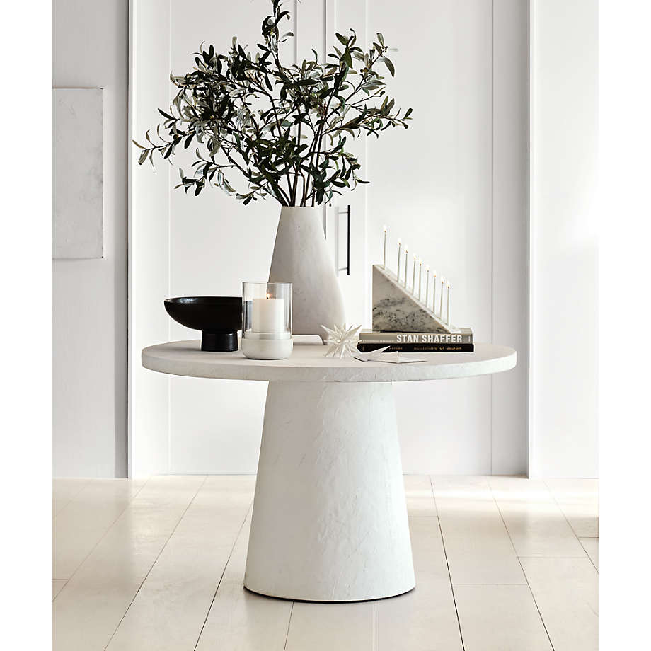 48 round white pedestal hot sale table