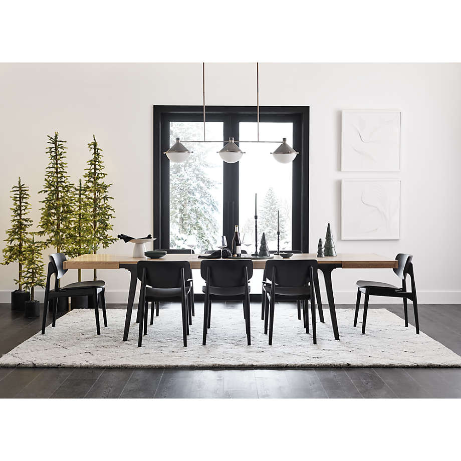 Crate and barrel dining table extendable sales