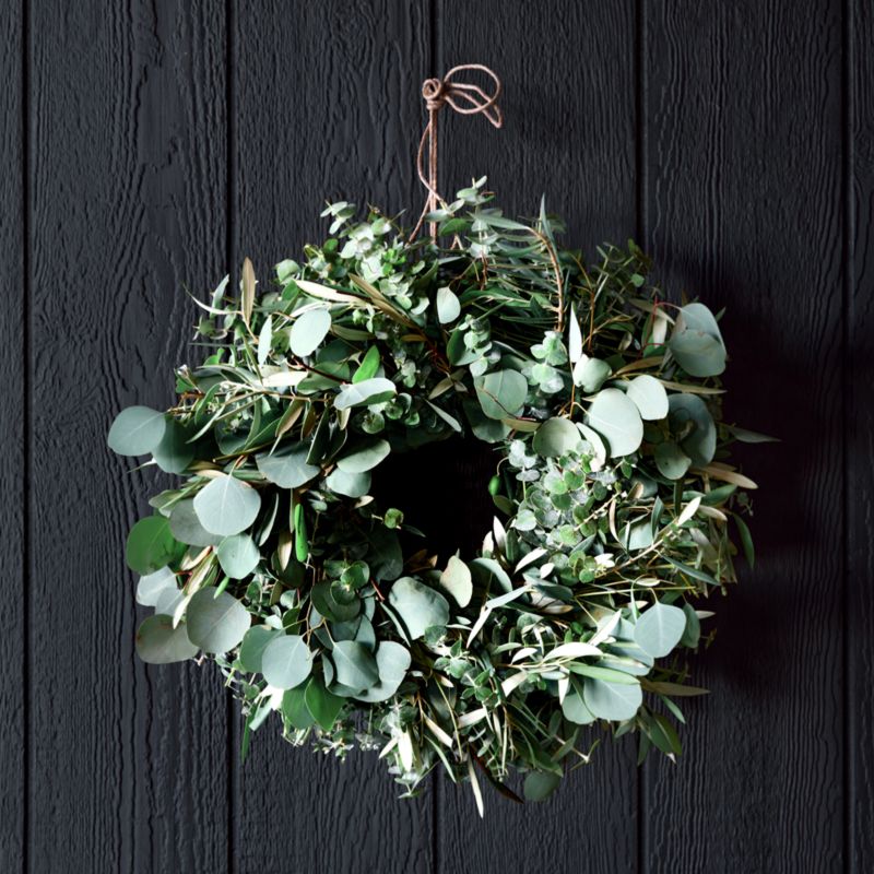 Live Eucalyptus & Olive Wreath 20" - image 3 of 4