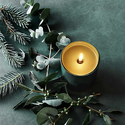 Monochrome No. 03 Evergreen Scented Candles and Diffuser - Eucalyptus, Balsam and Winterberry