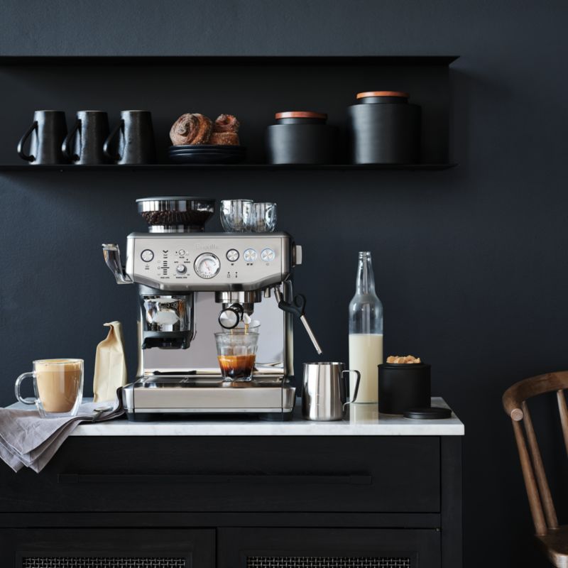 Breville ® Barista Express Impress ® Brushed Stainless Steel Espresso Machine
