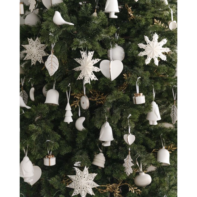 White Wood Bird Christmas Tree Ornament Clip - image 3 of 10