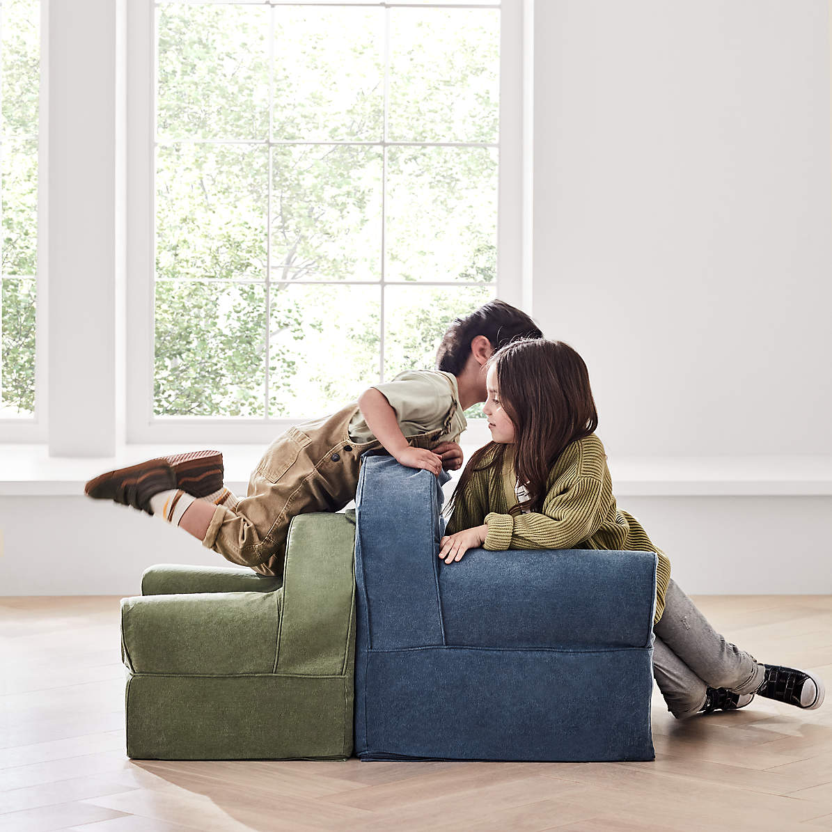 Small Dark Indigo Kids Lounge Nod Chair Reviews Crate Kids