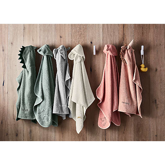 Dinosaur 100% Organic Cotton Hooded Baby Towel