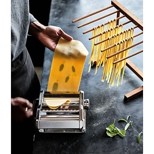 Crate & Barrel Acacia Pasta Drying Rack