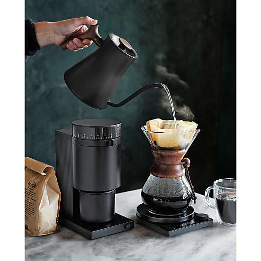 Chemex® 6-Cup Glass Pour-Over Coffee Maker with Dark Wood Collar