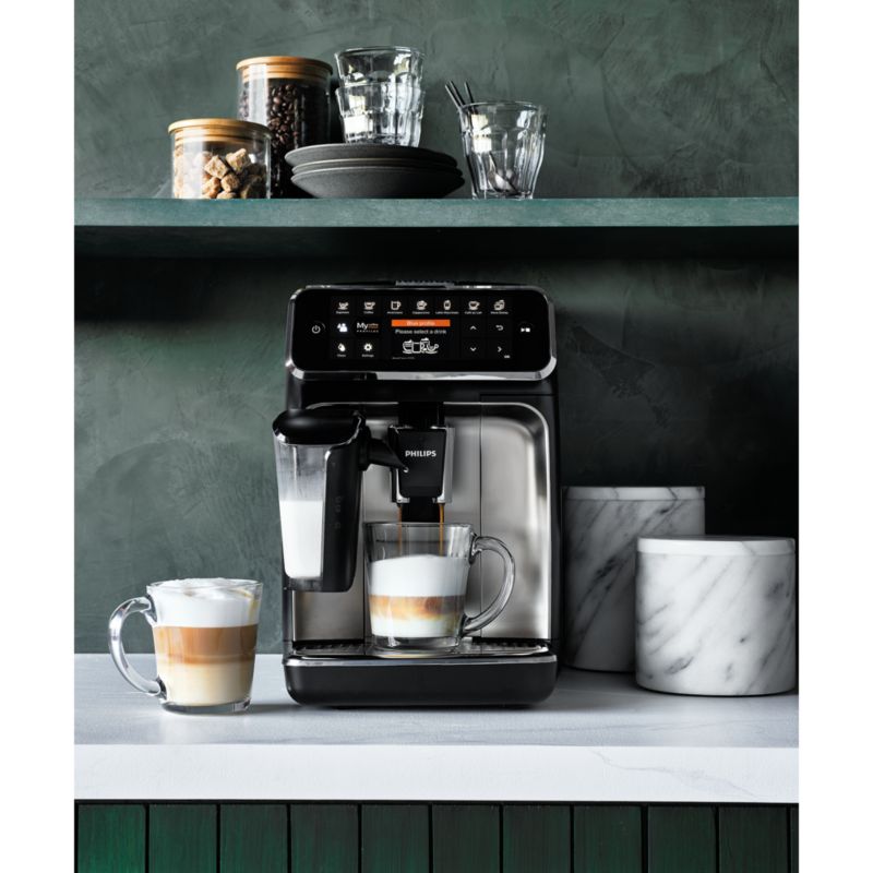 Philips 4300 Series Fully Automatic Espresso Machine with LatteGo Milk Frother Reviews Crate Barrel