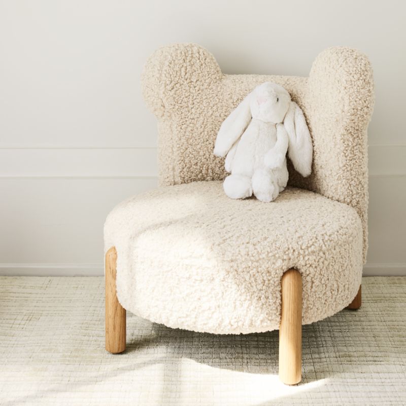 Kids Sherpa Bear Shaped Chair Reviews Crate Kids Canada