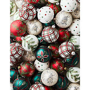 christmas balls on tree