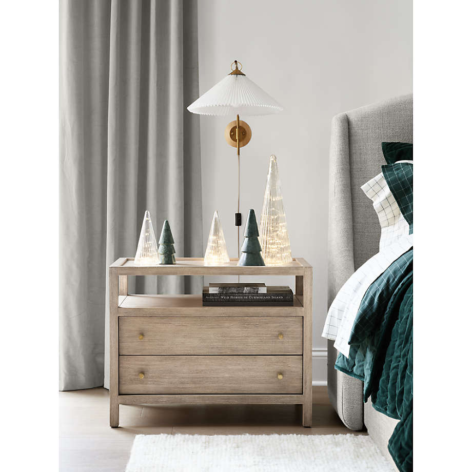 Crate and barrel plug top in wall sconce