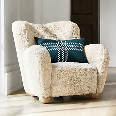 Crate and shop barrel sherpa chair