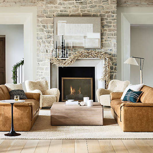 Troupe Natural Pine Wood 44" Square Coffee Table