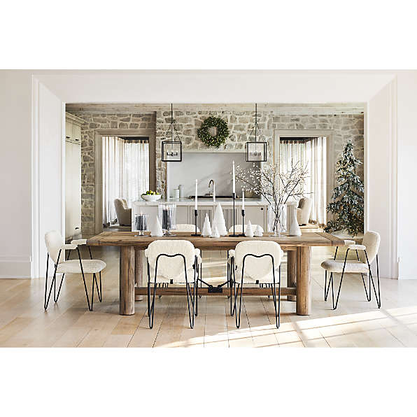 12 Seat Dining Room Tables Modern Tables for Twelve People Crate Barrel Canada