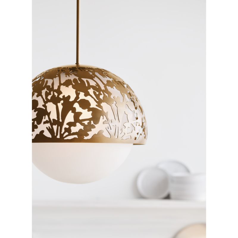 Meadow Brass Pendant Light by Lucia Eames