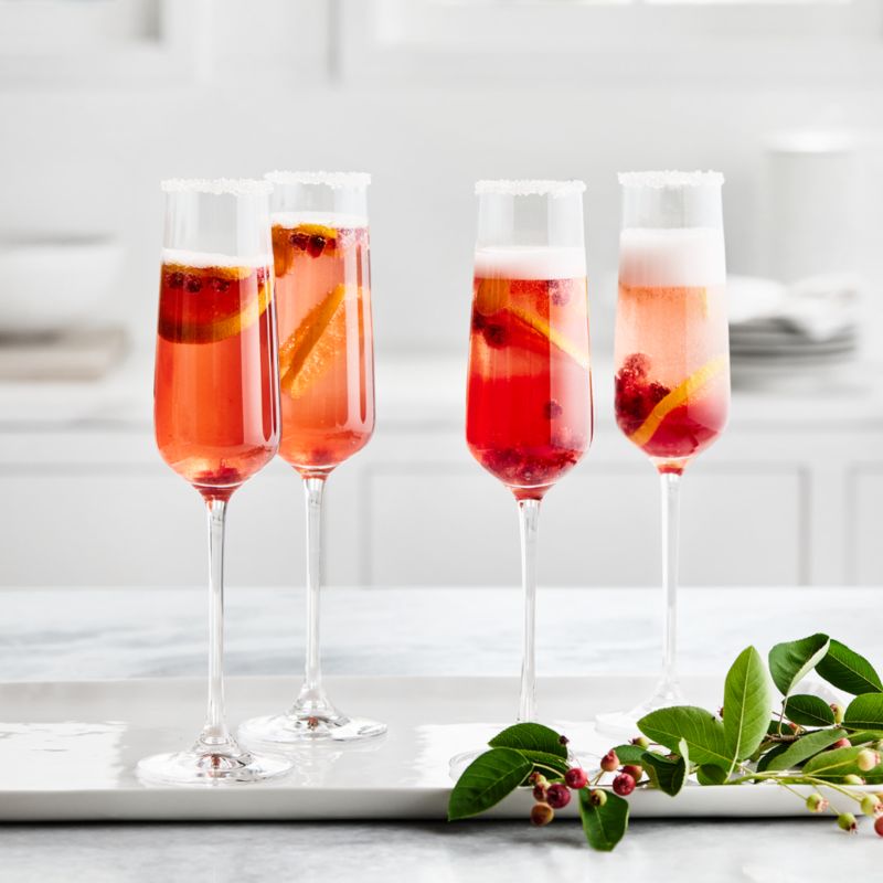 Oversized Hip Champagne Glass Flute + Reviews | Crate & Barrel