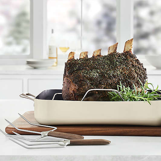 Crate & Barrel Walnut Turkey Lifters