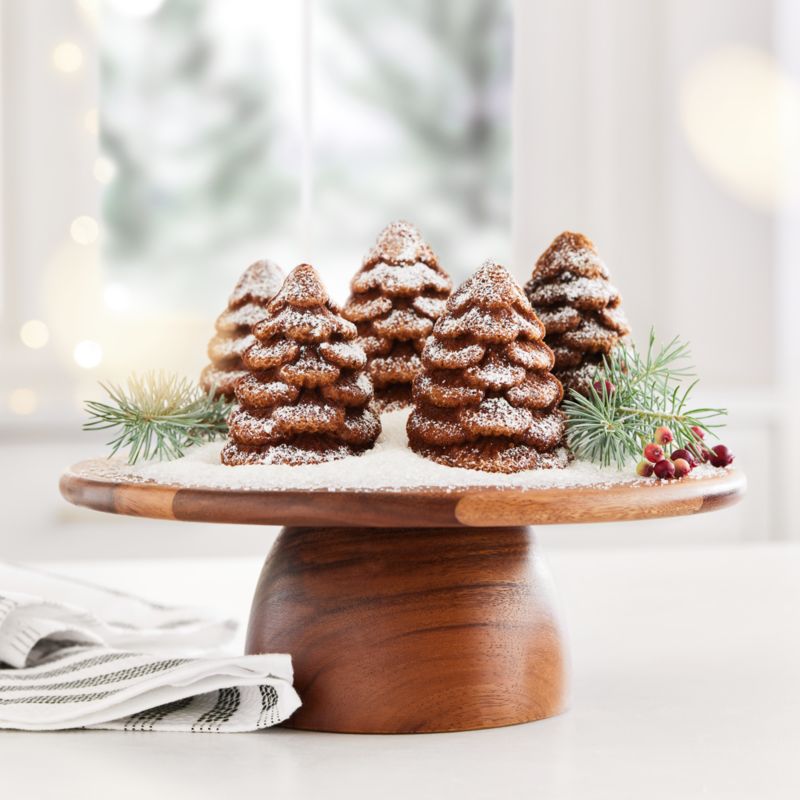 Tondo Acacia Wood Cake Stand