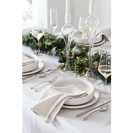 Tour White Porcelain Low Bowl