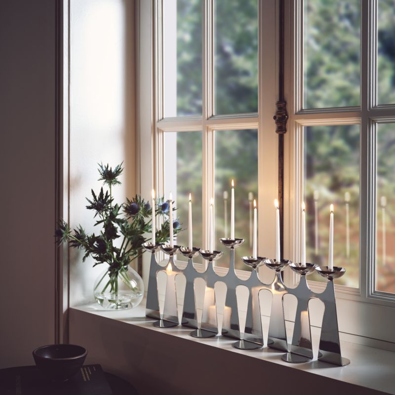 White Hanukkah Menorah Candles, Set of 45 - image 1 of 3