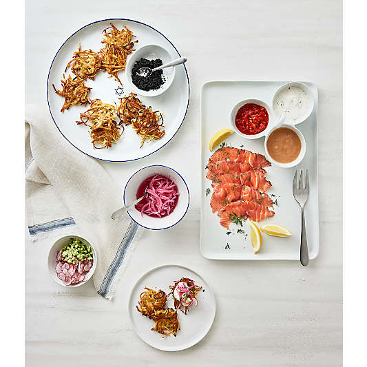 Mercer Blue Rim Porcelain Mini Bowl