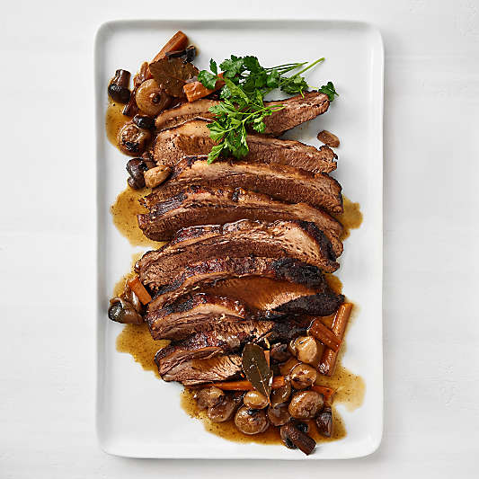 Mercer White Rectangle Porcelain Platter