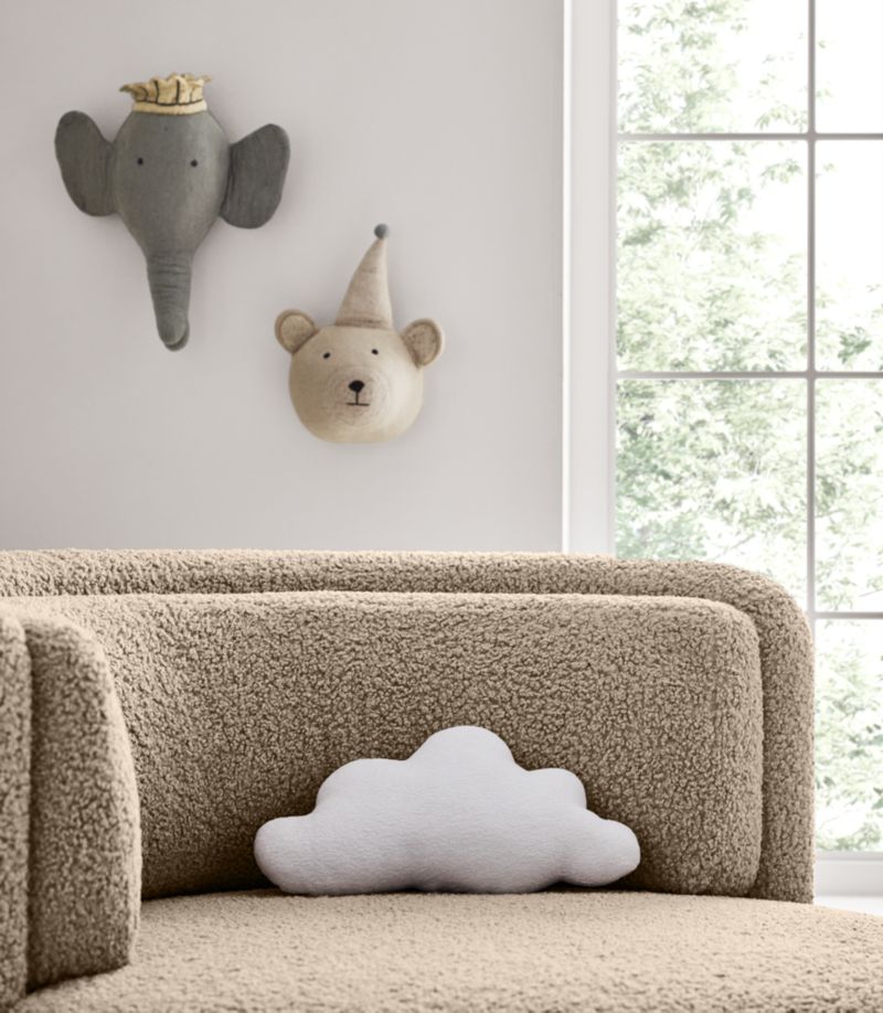 Sky High Cloud Kids Throw Pillow by Leanne Ford