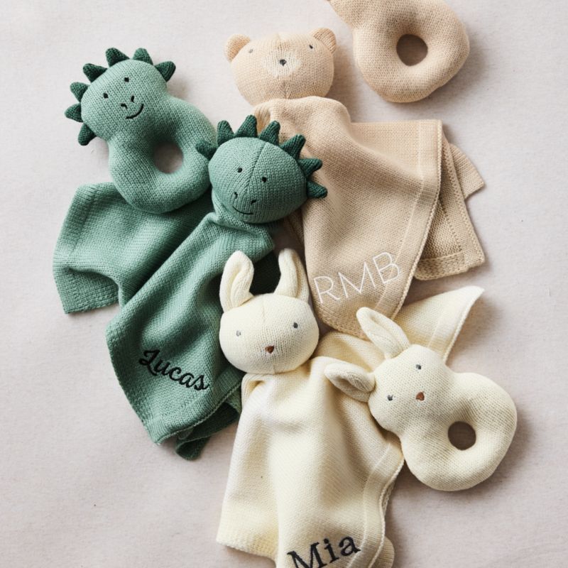 Bear Knit Lovey and Rattle Gift Set - image 4 of 9