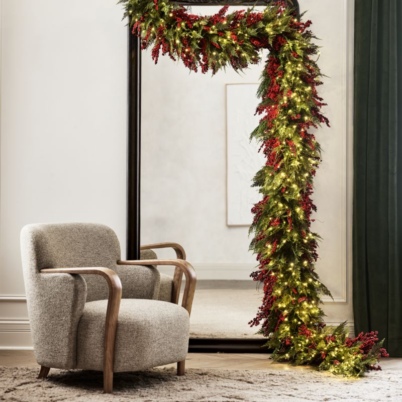 Faux Cypress Real Touch Christmas Garland 6' - image 11 of 16