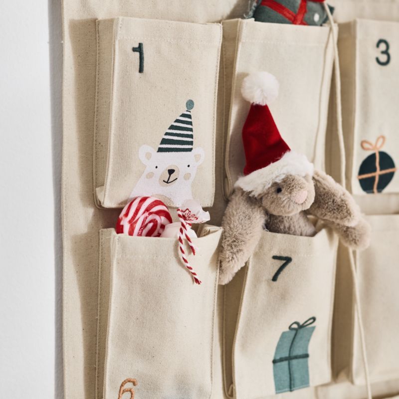 Wonderland Bear and Bunny Hanging Kids Christmas Advent Calendar - image 4 of 8