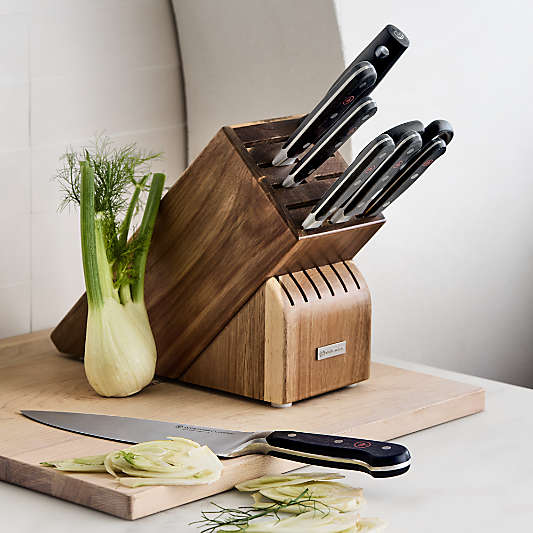 Wusthof ® Classic 9-Piece Acacia Wood Knife Block Set
