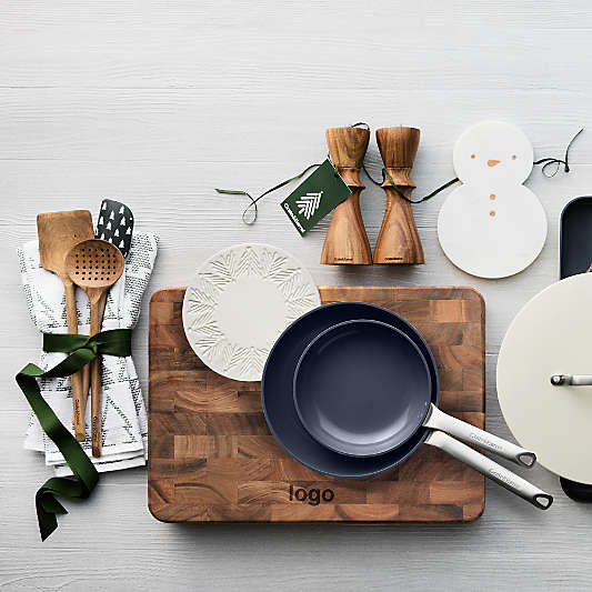 Green Trees Silicone and Wood Spatula