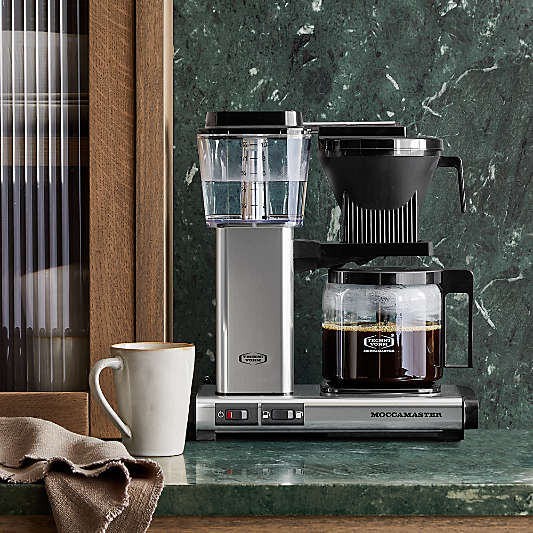 Moccamaster KBGV Select Glass Brewer 10-Cup Polished Silver Coffee Maker