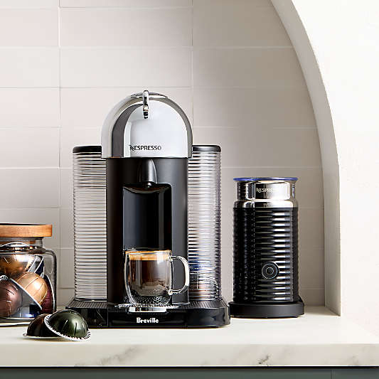 Nespresso ® by Breville ® Vertuo Coffee and Espresso Machine with Aeroccino Frother in Chrome